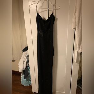 Lola Formal High Slit Glitzy Glitter Dress(used once)